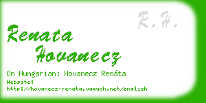 renata hovanecz business card